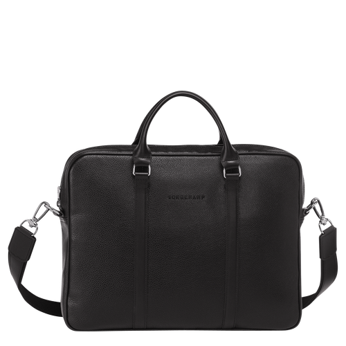 Black Men's Longchamp Le Foulonné XS Leather Briefcase | 7034816-LO