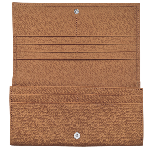 Beige Women's Longchamp Long continental Roseau Leather Wallets | 8369407-WH - Exclusive Outlet Sale