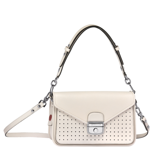 Beige Women's Longchamp Mademoiselle S Leather Crossbody Bags | 7362094-CM