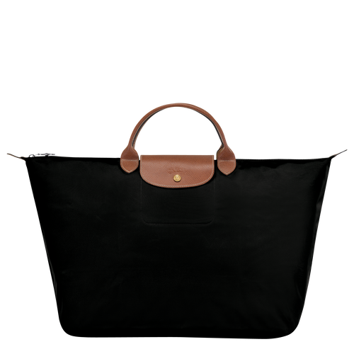 Black Men's Longchamp Le Pliage Original L Canvas, Recycled canvas Travel Bags | 6532798-SN