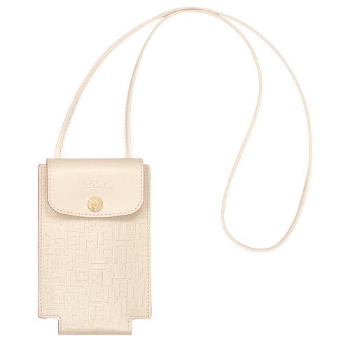 Beige Women's Longchamp Le Pliage Cuir LGP Leather Phone Case | 8605923-AH