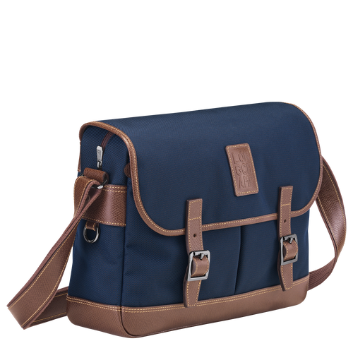 Blue Men's Longchamp Boxford Canvas Crossbody Bags | 8902517-PD