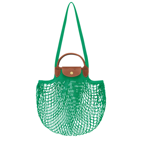 Green Women's Longchamp Le Pliage filet Canvas Shoulder Bags | 5104932-IY
