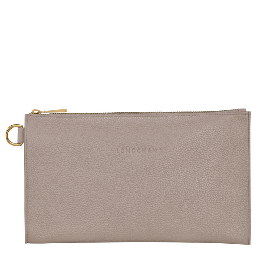 Grey Women's Longchamp Le Foulonné Leather Pouches | 0453867-ML