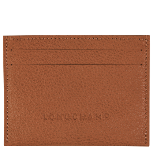 Brown Women's Longchamp Le Foulonné Leather Cardholders | 2507314-US