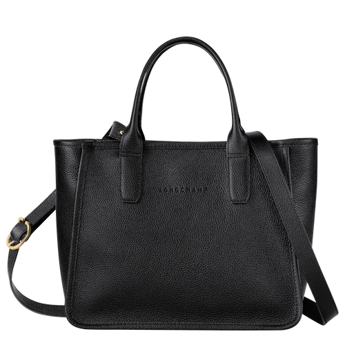 Black Women's Longchamp Le Foulonné Leather Top-handle Bags | 2703561-OX