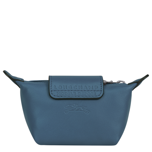Blue Men's Longchamp Le Pliage Cuir Leather Coin Purses | 0831694-DL