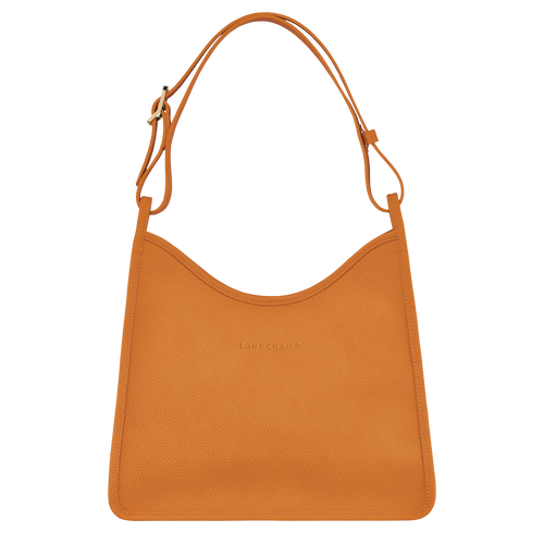 Orange Women's Longchamp Le Foulonné Leather Shoulder Bags | 1853470-UK