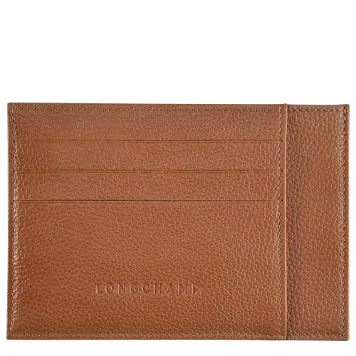 Brown Women's Longchamp Le Foulonné Leather Cardholders | 4281596-CD
