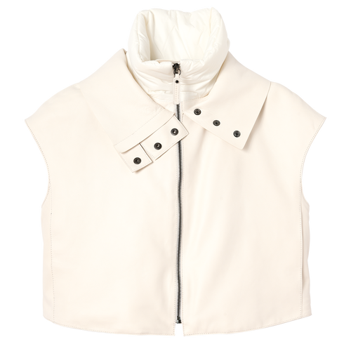 Beige Women's Longchamp Fall-Winter 2022 Collection Leather Jackets | 5902136-UX
