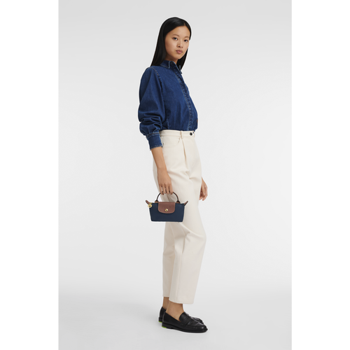 Blue Women's Longchamp Le Pliage Original Canvas, Recycled canvas Pouches | 1357289-YV