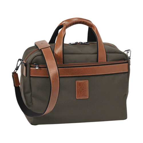 Brown Men's Longchamp Boxford Canvas Travel Bags | 1958374-FY