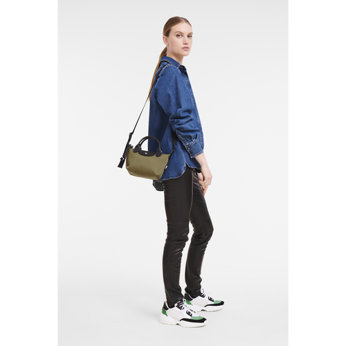Green Men's Longchamp Le Pliage Energy XS Canvas, Recycled canvas Handbag | 2937018-QV