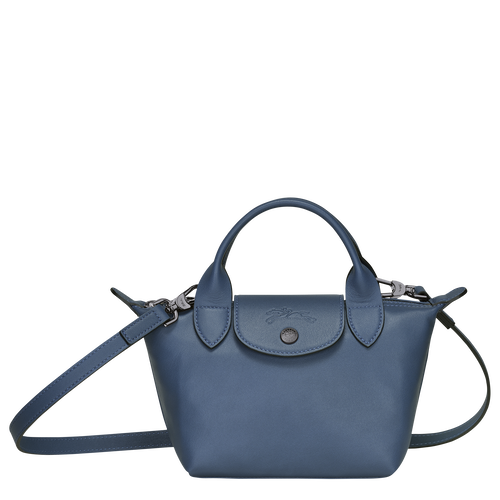 Blue Women's Longchamp Le Pliage Cuir XS Leather Top-handle Bags | 6912578-WC