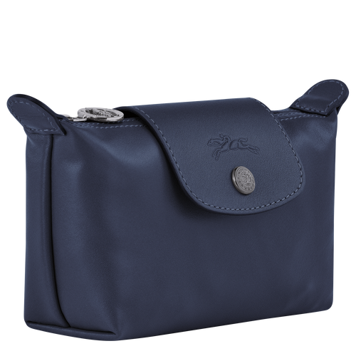 Blue Women's Longchamp Le Pliage Cuir Leather Pouches | 5187940-KC