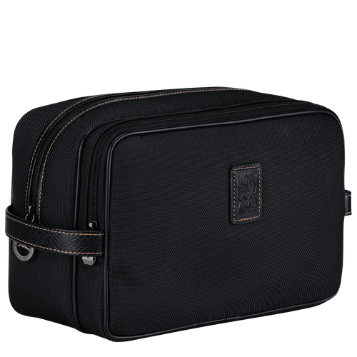 Sale on Black Men's Longchamp Boxford Canvas Toiletry Bags | 5148762-JG - Shop Now