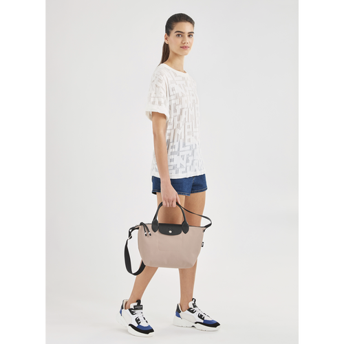 Pink Women's Longchamp Le Pliage Energy S Canvas, Recycled canvas Top-handle Bags | 0827496-BL