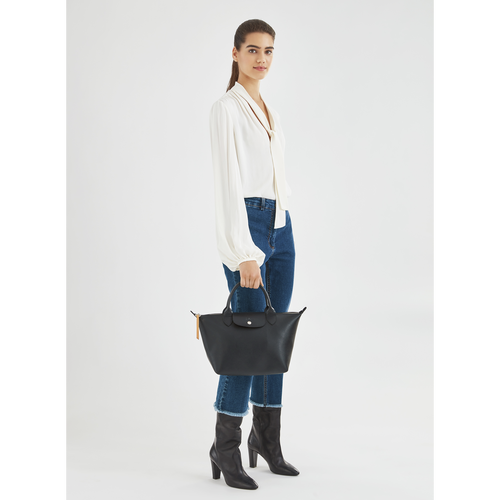 Black Women's Longchamp Le Pliage City S Canvas Top-handle Bags | 2905314-JO