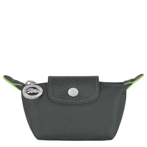 Grey Women's Longchamp Le Pliage Green Canvas, Recycled canvas Coin Purses | 1426793-ZT