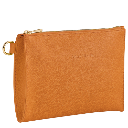 Orange Women's Longchamp Le Foulonné Leather Pouches | 7496053-CJ