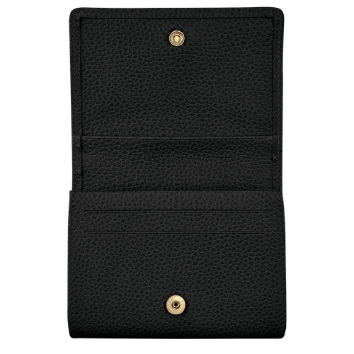 Black Men's Longchamp Le Foulonné Leather Coin Purses | 2401386-UO