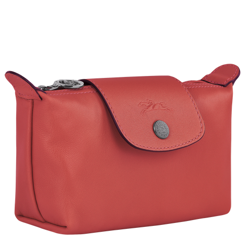 Orange Women's Longchamp Le Pliage Cuir Leather Pouches | 3210648-ES