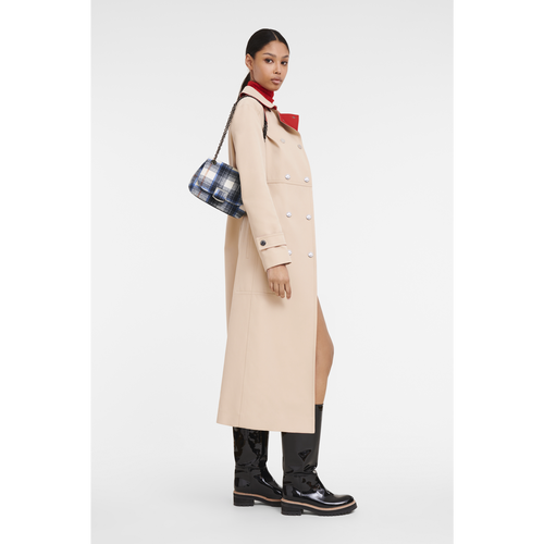 Blue Women's Longchamp Brioche S Canvas Crossbody Bags | 7065824-OH