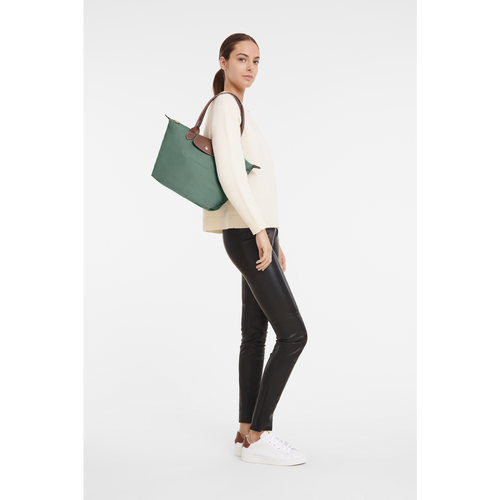 Green Women's Longchamp Le Pliage Original S Canvas, Recycled canvas Shoulder Bags | 6027598-MX