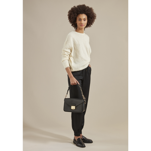 Beige Women's Longchamp Mademoiselle S Leather Crossbody Bags | 7362094-CM
