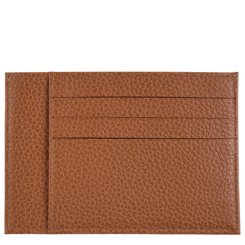 Brown Women's Longchamp Le Foulonné Leather Cardholders | 4281596-CD