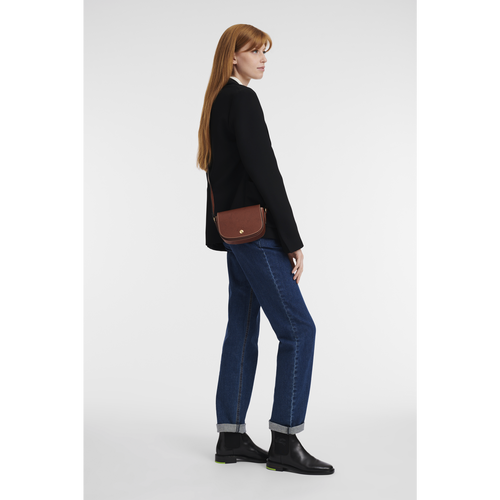 Brown Women's Longchamp épure Leather Crossbody Bags | 9027845-PJ