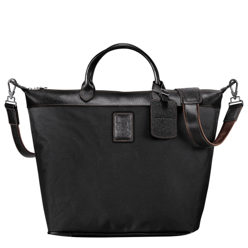 Black Men's Longchamp Boxford Canvas Travel Bags | 8962015-AL