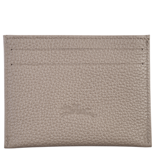 Grey Women's Longchamp Le Foulonné Leather Cardholders | 7164289-TK