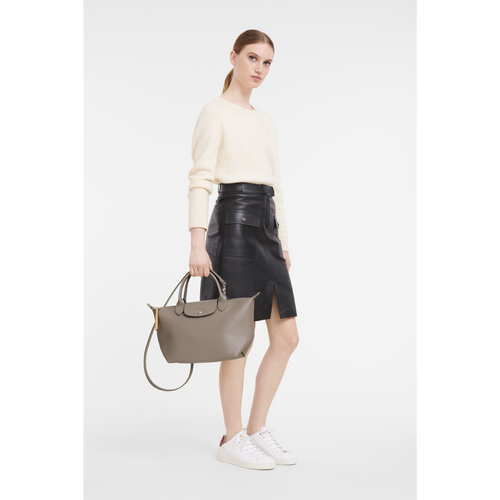 Beige Women's Longchamp Le Pliage City S Canvas Top-handle Bags | 1267439-UX