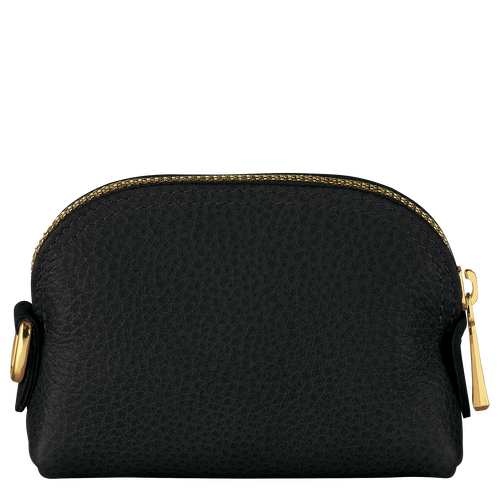 Black Women's Longchamp Le Foulonné Leather Coin Purses | 3810942-OI