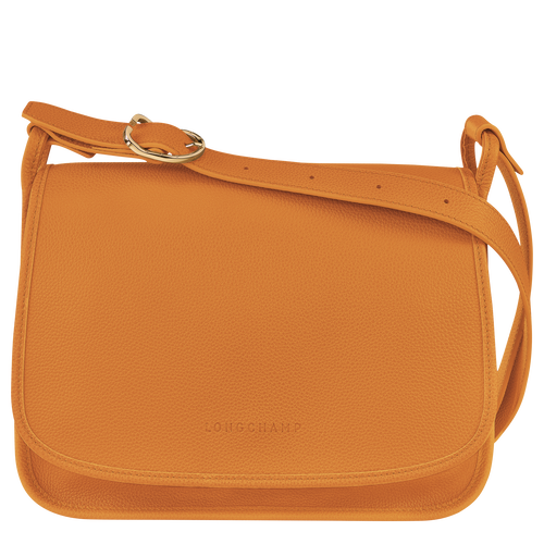 Orange Women's Longchamp Le Foulonné L Leather Crossbody Bags | 9637415-JO
