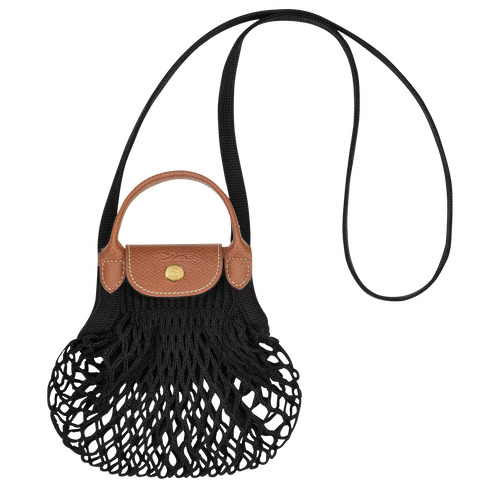 Black Women's Longchamp Le Pliage Filet XS Canvas Pouches | 7931086-PS