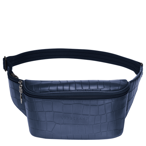 Blue Women's Longchamp Croco Block Leather Belt Bags | 7356410-EA