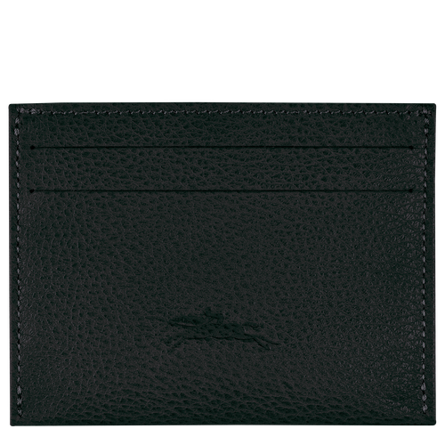 Black Men's Longchamp Le Foulonné Leather Cardholders | 4913680-WO