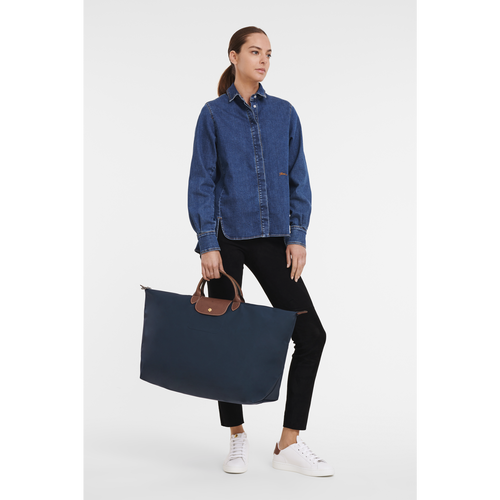 Blue Women's Longchamp Le Pliage Original XL Canvas, Recycled canvas Travel Bags | 7850924-CX