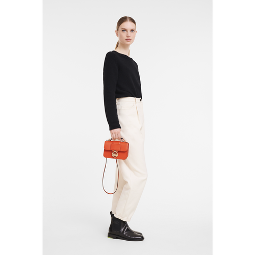 Orange Women's Longchamp Box-Trot XS Leather Crossbody Bags | 6019283-KD