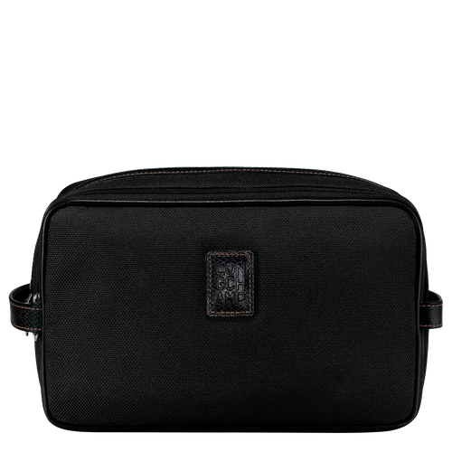 Black Women's Longchamp Boxford Canvas Toiletry Bags | 9824315-ZM