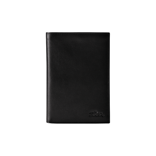 Black Men's Longchamp Baxi Leather Wallets | 4193265-ST