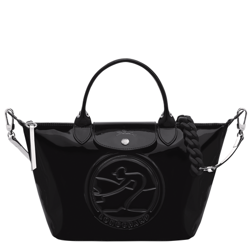 Black Women's Longchamp Le Pliage Cuir S Leather Top-handle Bags | 1806532-UF