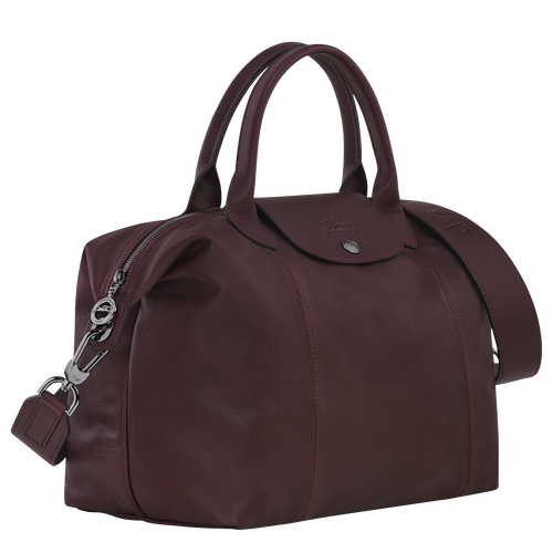Red Men's Longchamp Le Pliage Cuir M Leather Handbag | 8250731-VO