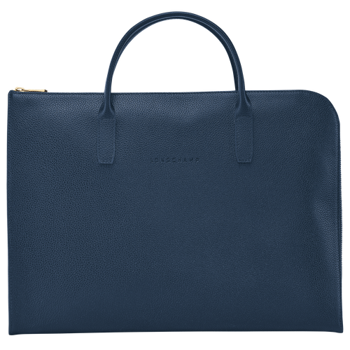 Blue Women's Longchamp Le Foulonné S Leather Briefcase | 3574081-TR