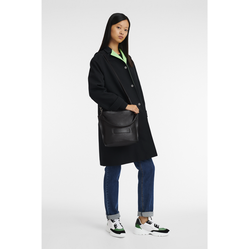 Black Women's Longchamp 3D Leather Crossbody Bags | 3269810-XK