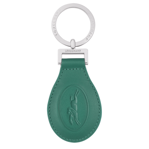 Green Women's Longchamp Le Foulonné Leather Key Rings | 1957026-AJ
