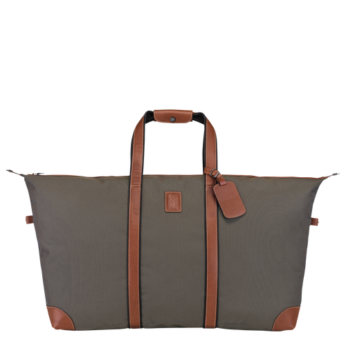 Brown Men's Longchamp Boxford Canvas Travel Bags | 0943658-DJ