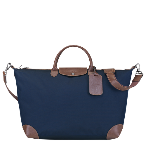 Blue Women's Longchamp Boxford L Canvas Travel Bags | 7813096-LP